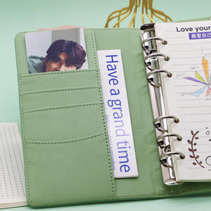 Porte-documents personnalisé style crocodile en PU doré à 6 anneaux, <span class=keywords><strong>classeur</strong></span> à feuilles mobiles avec carnet pour l'<span class=keywords><strong>organisation</strong></span> financière - Product Image 5