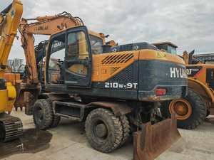 Excavatrice sur pneus Hyundai 210W d'occasion de haute qualité, 22 tonnes, prix d'usine, machines de construction, équipement lourd, moteur de pompe, moteur principal - Product Image 2