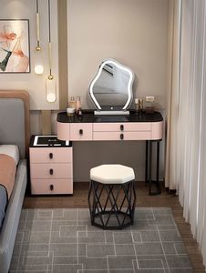 Muebles de Dormitorio en Oferta, Cómoda Inteligente <span class=keywords><strong>con</strong></span> Carga Inalámbrica Bluetooth, Tocador <span class=keywords><strong>con</strong></span> <span class=keywords><strong>Espejo</strong></span> LED - Product Image 2