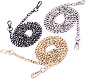 High-End <b>Bag</b> Accessories Flat <b>Bag</b> Chain Metal <b>Strap</b> Single Shoulder or Lantern <b>Replacement</b> for Needlework - Product Image 1