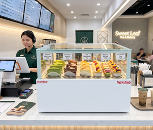 Refrigerador Exhibidor de <span class=keywords><strong>Pastelería</strong></span> de un Solo Nivel, Grado Comercial, con Opciones de Color y Logotipo Personalizado para Negocios de Servicios de Alimentos - Product Image 2