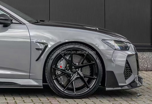 Pour <span class=keywords><strong>Audi</strong></span> <span class=keywords><strong>RS6</strong></span> MSY Style Kits complets en fibre de carbone sèche <span class=keywords><strong>Mansory</strong></span> Kit de carrosserie pare-chocs avant diffuseur arrière aile arrière - Product Image 4