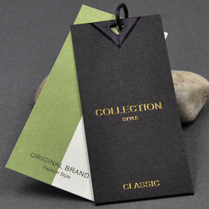 Etiquetas de Cartón Reciclado de Lujo Personalizadas para Prendas, con Logotipo en Relieve, Etiquetas de Papel para Ropa, Bolsas y Zapatos - Product Image 3