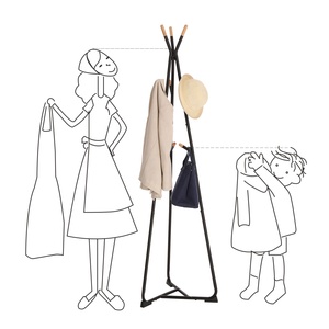 SONGMICS Hot Sale <strong>Standing</strong> Cloth Hanger Holder Modern Entryway Hall Tree Clothes <strong>Hat</strong> Coat Rack - Product Image 2