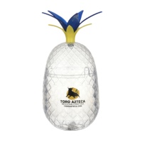 Gobelets fantaisie en gros 16 OZ, gobelet ananas doré avec paille extensible, gobelets de fête hawaïenne pour décorations de cocktails
