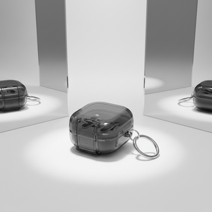 Funda Transparente de TPU para Samsung <span class=keywords><strong>Galaxy</strong></span> <span class=keywords><strong>Buds</strong></span> 4 / 4 Pro, Carcasa Protectora Antigolpes con Anillo para Llavero - Product Image 4