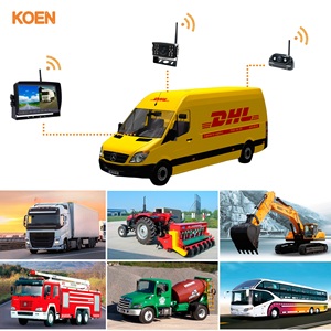 12V-24V xe tải hệ thống camera không dây 2.4GHz AHD 720P xe nâng huấn luyện viên Xe Tải xe không dây sao lưu máy ảnh 7 inch màn hình - Product Image 2
