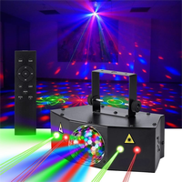 Nouveau 4 en 1 RGBW Disco Laser Lights DMX512 Lampe stroboscopique de scène LED activée par le son pour les fêtes Équipement DJ professionnel