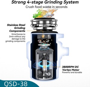 Nhà bếp chất thải thực phẩm disposer hộ gia đình bồn rửa Xử Lý Rác Thải xử lý chất thải máy - Product Image 4