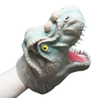 Marionnettes à main de dinosaure jouets Dino interactifs en caoutchouc souple réaliste