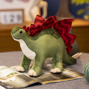 Greenmart Jouets en peluche personnalisés en coton PP doux pour enfants, dinosaures de simulation : Tricératops, Ankylosaurus, Stégosaure, Dragon Serpent, Cadeau - Product Image 4