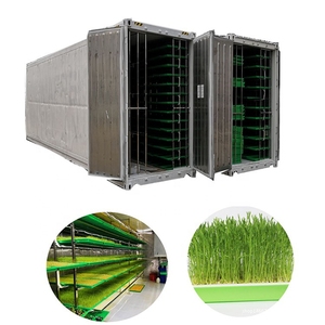 Système de culture en conteneur hydroponique de fourrage et de micro-légumes de 500 kg/jour avec travail automatique, haute productivité, certifié ISO9001 - Product Image 2