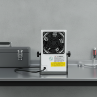 Ventilateur ionique antistatique de bureau haute pression / Ventilateur ionique ESD / Souffleur d'air ionisant pour usine électronique SMT ESD