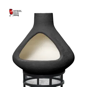 Seb Kamado Tuin Patio Haard Moderne Outdoor Haard Kamado Grill Hout Vuurkorf Chimenea Klei