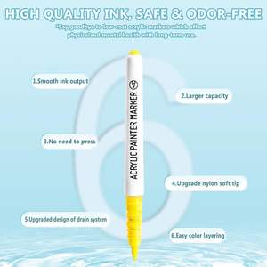 Marcadores Permanentes de 24 Colores Surtidos, Bolígrafos de Punta Fina para Dibujar y Colorear - Product Image 3