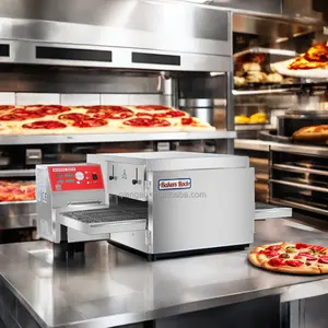 Prix de gros four à pizza électrique convoyeur à bande commercial machine de cuisson de pizza à chaîne de 16 pouces