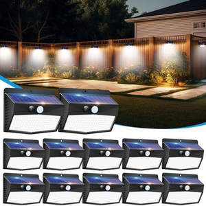 Güneş ışıkları açık su geçirmez, Ultra parlak güneş enerjili hareket sensörü sensör ışıkları, dışında bahçe Yard için güneş güvenlik duvar ışıkları - Product Image 3