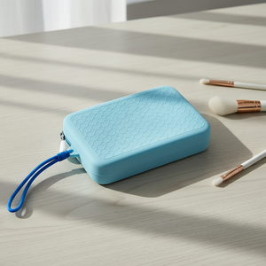 Customized Logo Silicone Travel Brush Portable <b>Bags</b> Lipstick Silicone Accessories <b>Storage</b> Pouch - Product Image 1