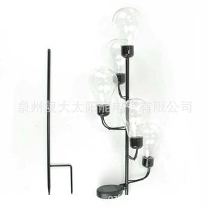 Lámpara Solar de Jardín con 5 Bombillas LED de Colores, Resistente al Agua, con Estaca para Exteriores - Product Image 5