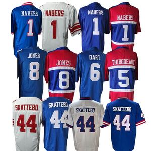 Jersey Sepak Bola Amerika Pendek Jahitan Murah Baru 2025 Bernapas New York 6 Jaxson Dart 44 Cam Skattebo 1 Malik Nabers 8 Jones - Product Image 1