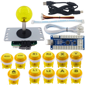 Bộ Điều Khiển SJ @ JX DIY, Gồm Bàn Phím Cơ, Công Tắc LED, Nút Điều Khiển Arcade, Bộ Mã Hóa USB Trễ, Máy Tính Bàn <span class=keywords><strong>MAME</strong></span> <span class=keywords><strong>Retropie</strong></span> - Product Image 2