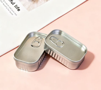 Boîte de rangement créative DIY TIMO en étain et plastique PET – Organisateur de clips en forme de sardine, mignon, sans danger pour les aliments, anti-odeur, option logo personnalisé