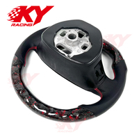 Volant de course en fibre de carbone forgée avec LED et indicateur de régime pour Chevrolet Corvette C7 R ZR1 Z06 Z51 Camaro SS