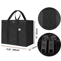 Werbe-Kühltasche mit Anpassbarem Logo, Lebensmittelaufbewahrungstasche, Getränkeliefertasche, Tragbare Thermisch Isolierte Einfache Kühltasche mit Griffen