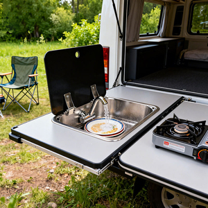 Prise d'eau RV JP en acier inoxydable SUS 304 avec couvercle en verre trempé <span class=keywords><strong>pour</strong></span> accessoires de <span class=keywords><strong>camping</strong></span>-<span class=keywords><strong>car</strong></span> - Product Image 5