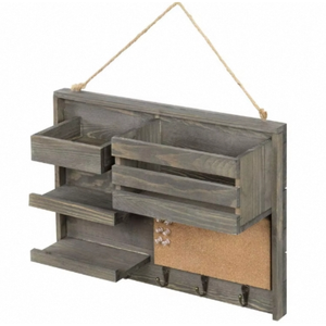 Tùy chỉnh gỗ rắn treo lối vào thư Tổ Chức Áo Giá móc kệ gỗ cho tường - Product Image 5