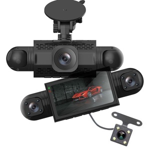 Dash <span class=keywords><strong>Cam</strong></span> Relee 360 ad Alta Definizione con 4 Obiettivi Full HD 1080P, Visione Notturna, Monitoraggio Parcheggio, Video a 4 Canali per Auto e Veicoli - Product Image 1