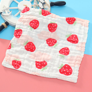 Asciugamani per il viso piccoli organici personalizzati prodotti Dropshipping all'ingrosso panno per il lavaggio del bambino in mussola - Product Image 3