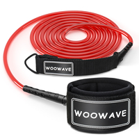 WOOWAVE Laisse de surf en gros d'usine Laisse droite Laisses de planche de surf en TPU pour SUP