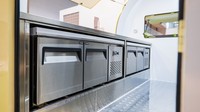 Remorque de restauration mobile en acier inoxydable de 10 pieds pour crème glacée, bonbons, café, jus, frites, barbecue - Utilisation en extérieur avec chauffage intégré