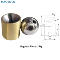 Bille magnétique en néodyme Ndfeb de 35 kg pour panneau lumineux LED 3D, éclairage mural
