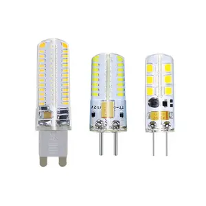 หลอดไฟ Led ซิลิกาเจลหรี่แสงได้,ลูกปัดไฟ Led ข้าวโพดซิลิโคนหรี่แสงได้110V 4W G9 220V 72 Leds