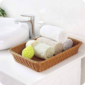 <strong>Cheap</strong> Plastic Storage <strong>Baskets</strong> Wicker <strong>Basket</strong> With Handle Diy Water Hyacinth Napkin 150L Laundry Extra Large Metal Bread Box - Product Image 2