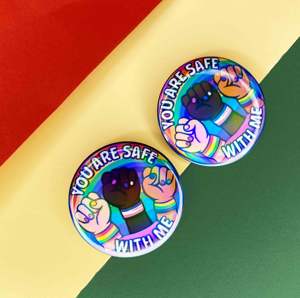 Pin de esmalte de parodia de dibujos animados, broche de metal retro con logo de pez volador, insignia de solapa, regalo de joyería para fans de la animación - Product Image 3