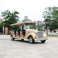 Vente chaude Parison Champagne Or Classique 12 places Bus touristique électrique et voiturettes de golf pour les touristes de la ville
