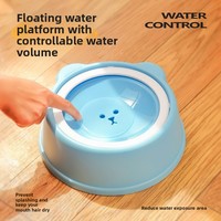 Gamelle flottante anti-renversement et anti-étouffement grande capacité pour animaux de compagnie – Gamelle de nourriture lente pour chiens et chats en polypropylène