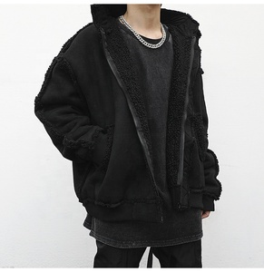 OEM Private Label <strong>Men</strong> Stock Drop Shipping <strong>Shearling</strong> Suede Fashion Fur <strong>Jacket</strong> <strong>Men</strong> - Product Image 5