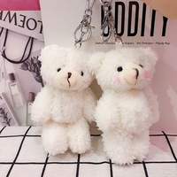 Mini petit ours en peluche doux porte-clés jouets animaux en peluche jouets en peluche poupée sac accessoire porte-clés décoration