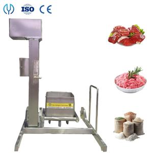 Certification CE 200L Chariot à viande Poubelle Dumper Chariot à viande Chariot Skiping Benne basculante Seau Machine de levage pour pompe à saucisses - Product Image 1