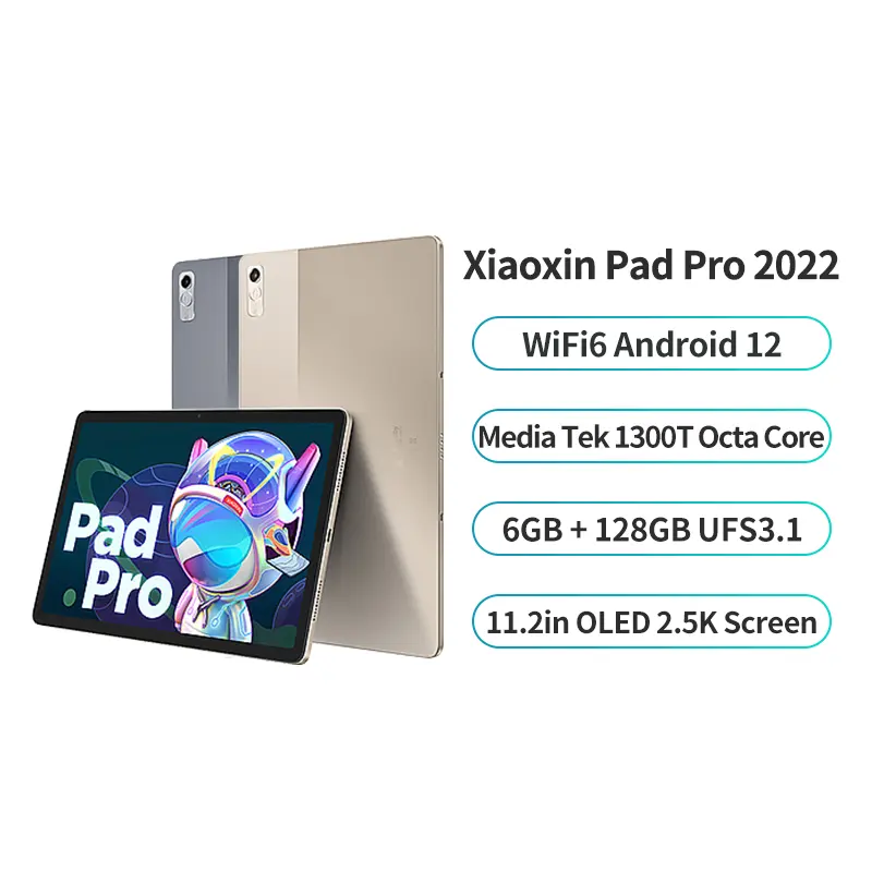 LenovoTab P11 Pro 2022 tablette Android 12 OLED Xiaoxin Pad Pro 2022 6 go Ram 128 go ROM 11.2 pouces 2.5K meilleure tablette MTK Kompan1300T