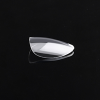 50 pièces/sac, pointes d'ongles en gel taille unique, pack de recharge X, couverture complète, amande naturelle, courtes, 4,5
