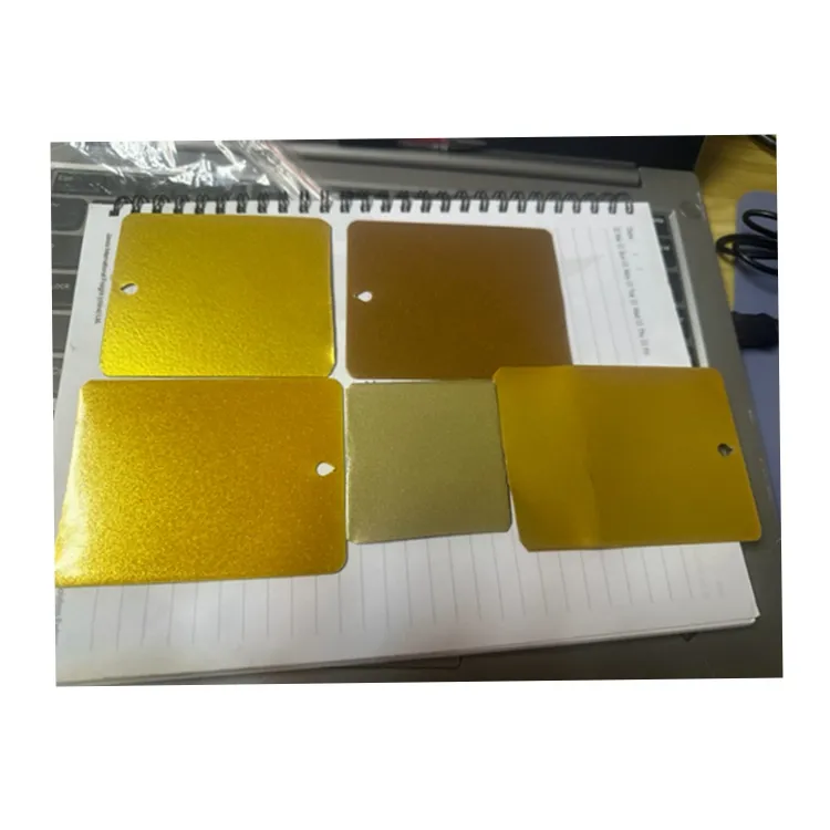 Polvo/polvo de recubrimiento electrostático de color dorado/dorado cromado