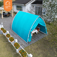 Tente Safari Lodge Glamping Moderne et Luxe Personnalisée Forme de Voile en Polyester Imperméable-pour Hôtel Camping Resort ou Balcon