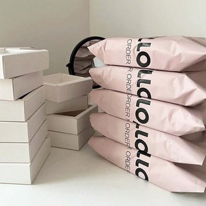 Sacs fourre-tout roses épais et imperméables pour livraison express, sacs d'emballage e-commerce auto-scellants, longueur de la fermeture 5 cm - Product Image 4