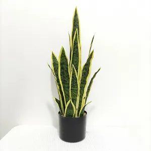 New Design Bonsai Snake Plant Real Touch Artificial Snake Plant With Pot For Decoration