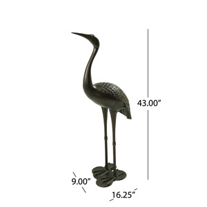 Ornement de jardin Sunny Outdoor en aluminium de 43 pouces, finition cuivre brillant - Product Image 5